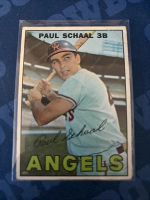 1967 Topps #58 Paul Schaal Green Bat variación 1243 Foto 1 de 3