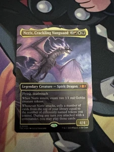 Neriv, Crackling Vanguard (Borderless) #6 (Foil) NM Tarkir Dragonstorm Magic MTG - Picture 1 of 1
