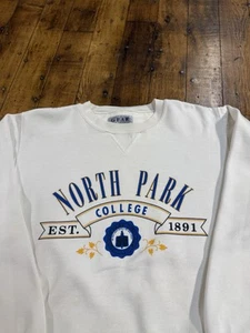 Felpa girocollo vintage North Park College taglia M Gear - Foto 1 di 14