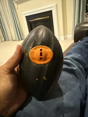 Vintage 1989 NERF TURBO SCREAMER 9” Football Black Purple by Parker Brothers - Image 1 of 4