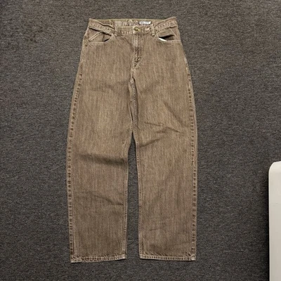 Pantalones de mezclilla Levi’s SilverTab holgados vintage 33x32 MARRÓN pierna ancha calce suelto usados en excelente estado Foto 1 de 4