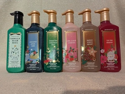 Bath and Body Works Holiday/Christmas Cleansing Gel Hand Soaps 8 fl oz NEW  - Image 1 of 4