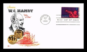DR JIM STAMPS US COVER W C HANDY FATHER OF BLUES MUSIC FDC COVER CRAFT CACHET - Picture 1 of 2