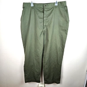 VINTAGE Boy Scouts Pants Adult 38 Green Official Uniform Cotton Twill 40x26 - Picture 1 of 8