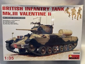 TANQUE DE INFANTERÍA BRITÁNICA MINIART 1:35 Mk.III VALENTINE II con tripulación 35096 - Nuevo - Imagen 1 de 6