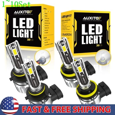 9005+H11 LED Low Beam Bulb Headlight Combo High Super White Bright Lamps 1-10Set - Image 1 of 4