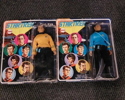 Vintage Star Trek 74 Mego Captain Kirk & Mr Spock Primeira Edição Em Caixa Fechada - Imagem 1 de 2