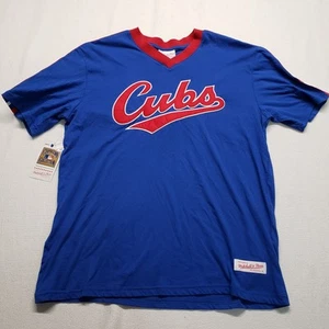 Mitchell & Ness Herren T-Shirt Gr. L Chicago Cubs MLB Blau Jersey Style - Bild 1 von 14