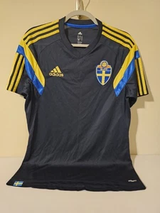Adidas Jersey Shirt Men's Medium Sweeden SvFF Climacool Adizero Black Yellow - Picture 1 of 17