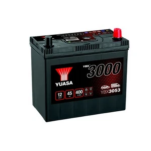 YUASA Car Battery 12V 45Ah 400A T1 T3 Starter SMF Fits Toyota Starlet 1000 1.0 - Picture 1 of 8