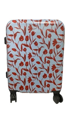New in box Vera Bradley 22" Spinner Hard Shell Suitcase Luggage Floating Tulips - Image 1 of 4