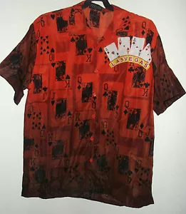 new 4 ACES Las Vegas HAWAIIAN SHIRT size S,M, L or XL CASINO GAMBLING - Picture 1 of 4
