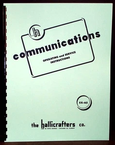 Hallicrafters SX-62 SX62 Odbiornik radiowy Instrukcja - Zdjęcie 1 z 1