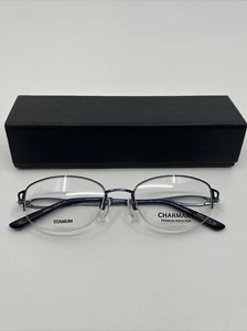 Charmant CH12073 Blue Eyeglasses 52-19-140 - Picture 1 of 5