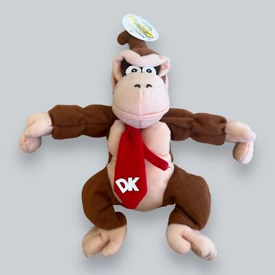 Donkey Kong Nintendo 64 N64 Peluche Plástico Cara Peluche Animal Figura Toyssite 6” Foto 1 de 4