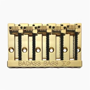 NEW Leo Quan Badass Bass V 5-String Bass Bridge - GOLD - Picture 1 of 1