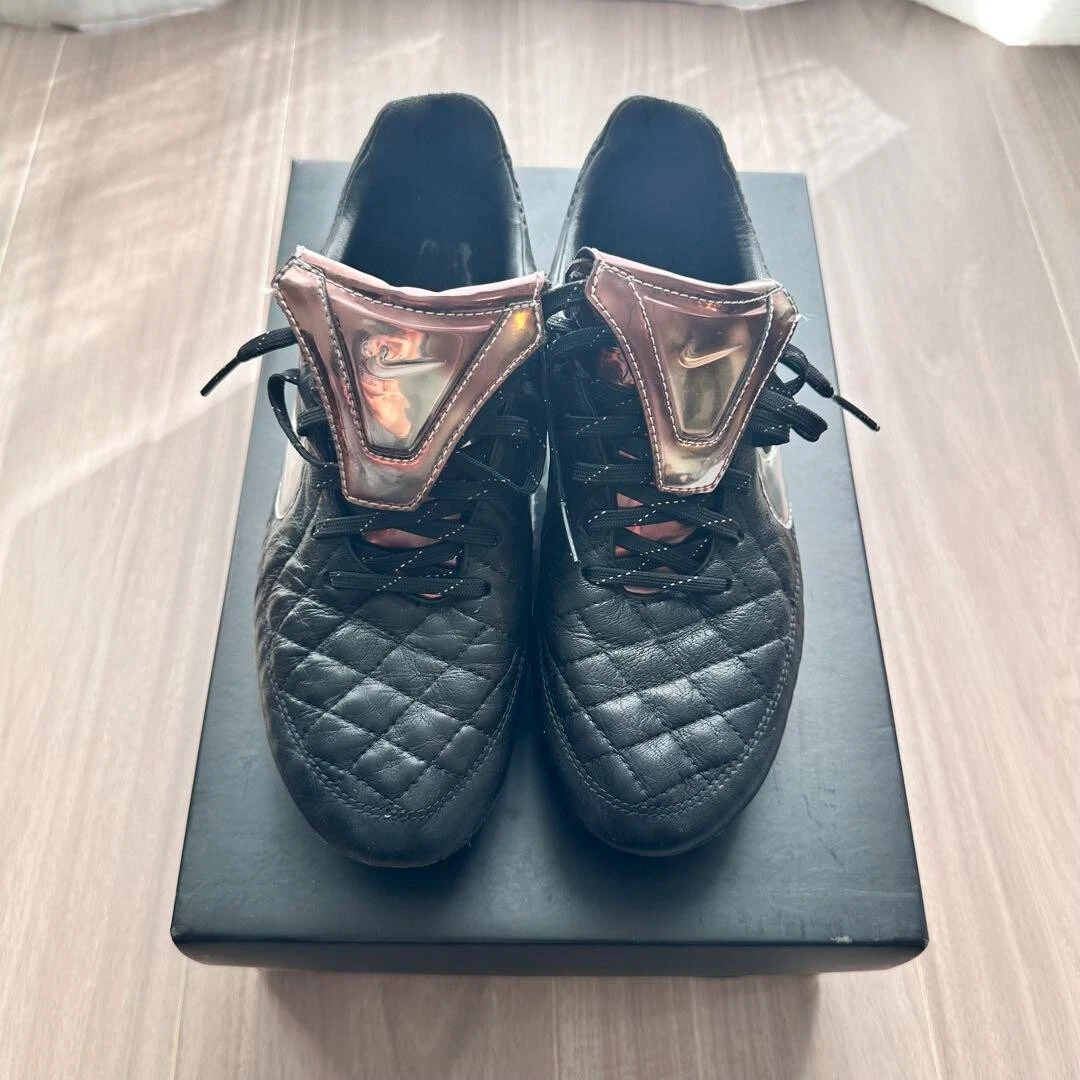 NIKE Tiempo Legend Ⅵ HG-E 24.5cm Nike Chuteira masculina Tiempo Legend VI FG (preta), Preto/preto e