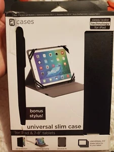 Universal Slim Case for 7-8 in. Tablets Brand New In Box. NO STYLUS PEN - Picture 1 of 11