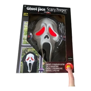 Fun World Ghost Face Scary Peeper Halloween Window Decor Decoration Prop *New - Picture 1 of 3