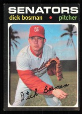 1971 Topps #60 Dick Bosman - - - 