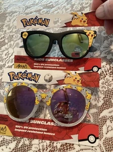 Pokemon Pikachu One Boys And One Girls Sunglasses Ages 3+ New With Tag - Picture 1 of 11