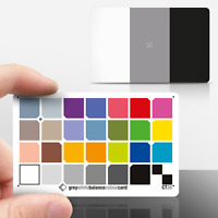 tamaño mediano y dos tarjetas de color 3x2 _ n 2 en 1 dúo de tarjeta de color gris de balance de blancos