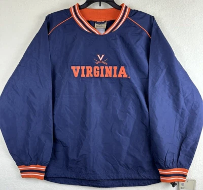 Heisman Collection Reebok 弗吉尼亚大学风衣 Y-大号蓝色/橙色 — 第 1/4 张图片