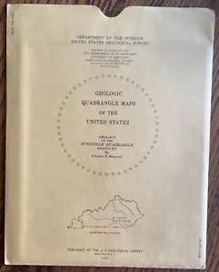 Set of 9 KENTUCKY Geologic Quadrangle Maps - US Geological Survey, 1962-1965 - Picture 1 of 24
