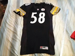 JACK LAMBERT #58 STEELERS TEAM ISSUED AUTHENTIC HOME NIKE FOOTBALL JERSEY sz 48 - Picture 1 of 11