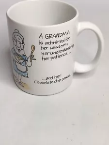 A GRANDMA Shoebox Greetings HALLMARK Coffee MUG Cup vintage 1988 Mother Day Gift - Picture 1 of 4