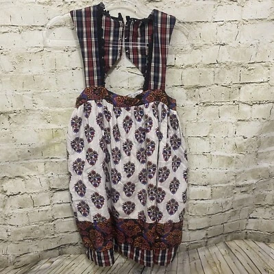 Vestido Jak & Peppar Dixie Mabel Niñas Talla 14 Blanco Negro Estampado Floral Foto 1 de 4