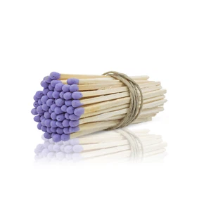 Fósforos de madera pequeños de 3" pulgadas para decoración del hogar favores de boda - púrpura - Imagen 1 de 4