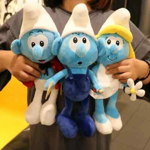 40cm Disney Smurfs Painter Engineer Chef Modeling Plush Toys Cartoon Anime Plush - Picture 1 of 28
