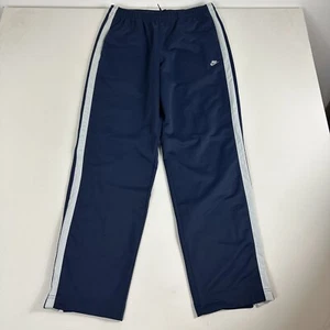 Vintage Nike Track Pants Sweatpants Mens Size Large Active Train Y2K Gray Tag - Picture 1 of 9