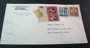 Old Cover with Scott# 684,703,1034-J.H. Davis Reynolds L728 - Picture 1 of 2