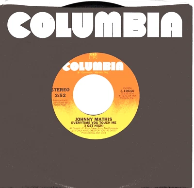 Johnny Mathis:  Everytime You Touch Me / When A Child Is Born .. 45 RPM 4826 - Image 1 of 3