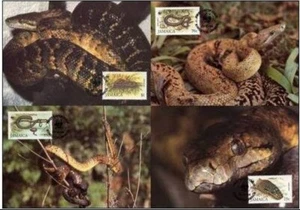 Jamaica 1984 ☀ W.W.F. - Fauna Jamaican Boa ☀ 4x MC - Picture 1 of 1