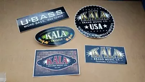 Lotto 5 Adesivi Ukulele Uke Marca KALA Decalcomanie Alta Qualità - Foto 1 di 3