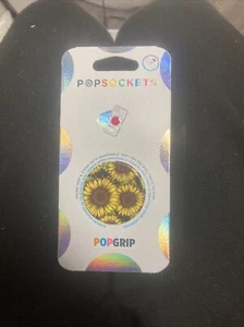 PopGrip: Phone Grip and Phone Stand, Collapsible, Swappable Top, Sunflower Power - Picture 1 of 2