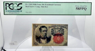 10 Cent 5th Issue Fractional Currency Fr-1265 PCGS Choice About New-58 PPQ - Image 1 of 2