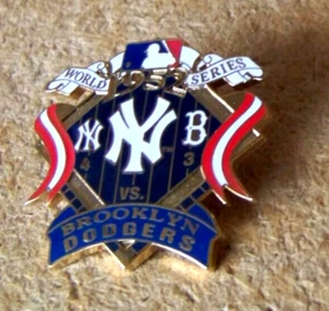 1952 NY New York Yankees pin vs Brooklyn Dodgers World Series MLB - Picture 1 of 6