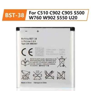 Nueva batería de teléfono BST-38 para Sony C510 C902 C905 S500 W760 W902 S550 U20 970 mAh - Imagen 1 de 7
