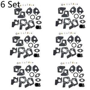 6 Set For BriggsStratton 495606 494624 3-5HP Engine Carburetor Rebuild Parts Kit - Picture 1 of 8