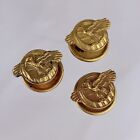 WWII Ruptured Duck Gold Plated Gilt Lapel Pin Button Honorable Discharge Lot K1
