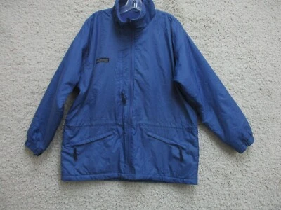 VINTAGE Columbia Jacket Large Adult Blue Full Zip Pockets Fleece Lined Womens XL - Image 1 of 4
