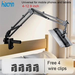 Tablet Stand Holder for Bed Rotatable Phone Stand for 4-12.9" iPad Pro Samsung T - Photo 1/17