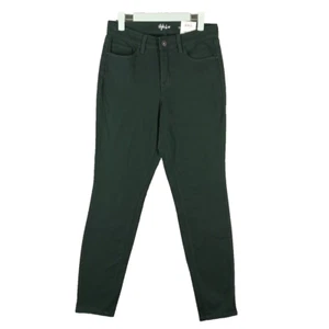 NWT Style&Co Tummy Control Jeans Mid-Rise Curvy Skinny SIZE 4 Forest Green - Picture 1 of 12
