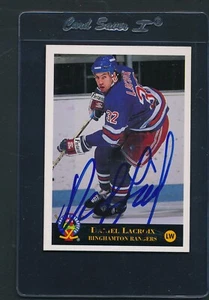 1994/95 Classic Pro Prospects #69 Daniel Lacroix Rangers auto firmata *D6576 - Foto 1 di 1