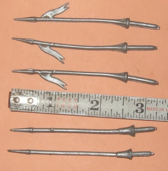 5 Orig. LANZAS DE PLATA antiguas de Marx para juegos de castillo Foto 1 de 1