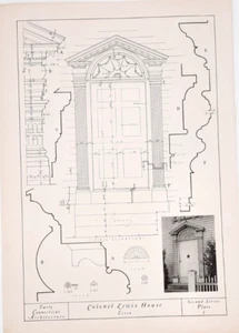 Colonel Lewis House J Frederick Kelly Early Connecticut Architecture Essex CT - Picture 1 of 2